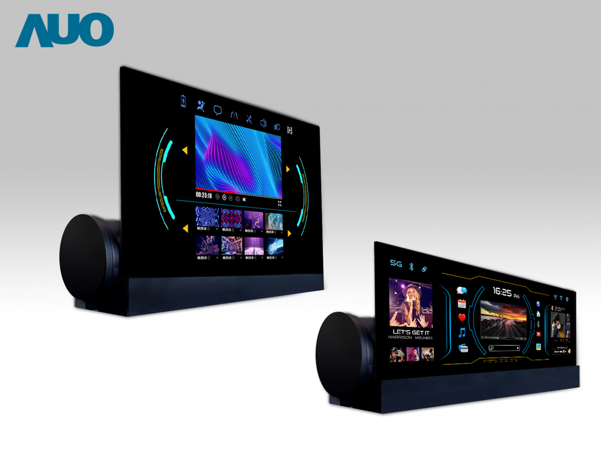 友達14.6吋可捲式Micro LED面板，導入車內資訊、影音娛樂及駕駛安全系統，翻轉智慧移動場域