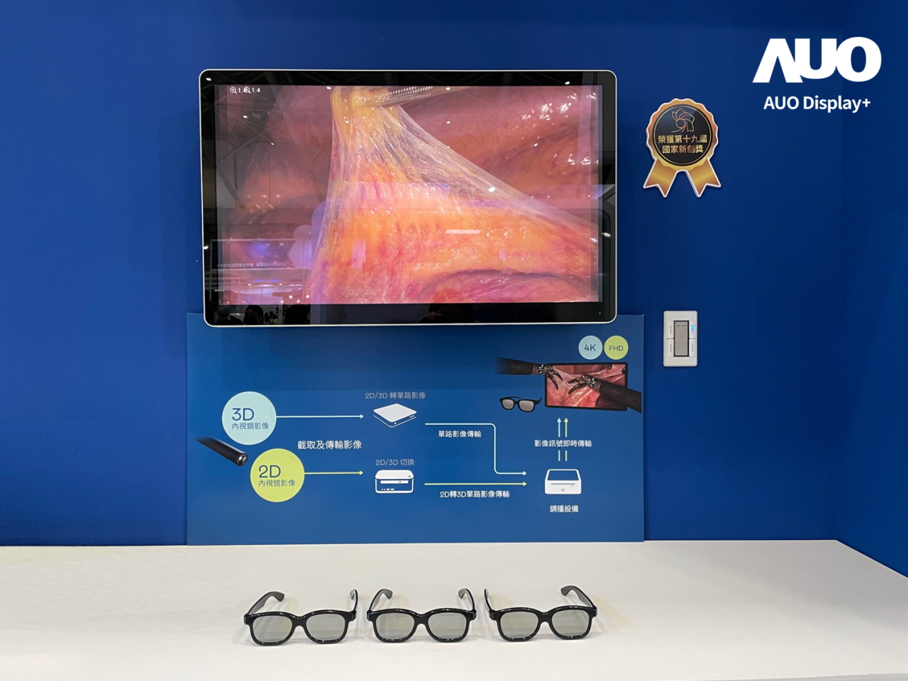 達擎寬視角3D醫療顯示器，協助醫護團隊成員於手術進行時，皆能看到一致性的3D影像，提高溝通效率，使手術更精準、快速完成達擎寬視角3D醫療顯示器，協助醫護團隊成員於手術進行時，皆能看到一致性的3D影像，提高溝通效率，使手術更精準、快速完成