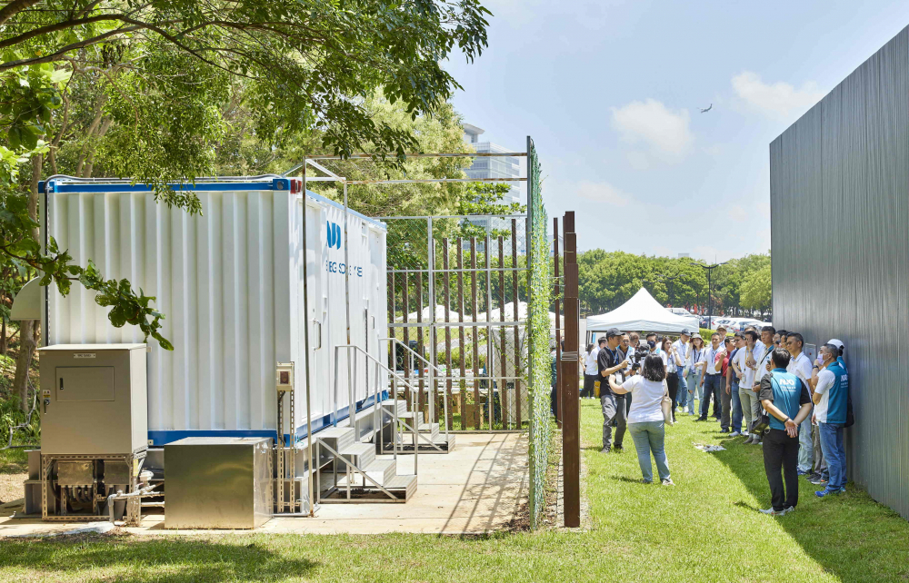 友達西大墩窯文化館建置屋頂全綠電及儲能櫃，為兼具創能儲能的永續綠能場域