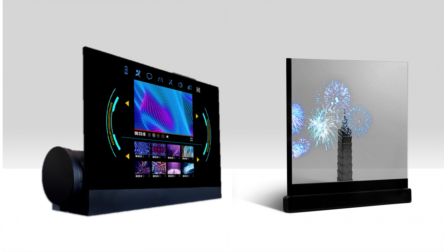 可卷式、折迭性、高透明